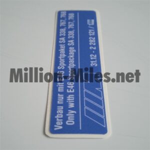 BMW E46 M-package / Clubsport wishbone #1430