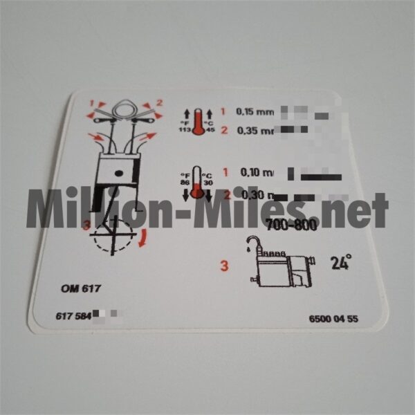 MB OM617 engine data #1636