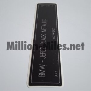 1661 BMW E38 E39 E46 E60 E90 Colour Code Jerez Black A73 #1661