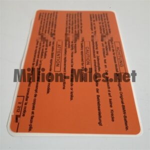 BMW E34 Battery Info #1663