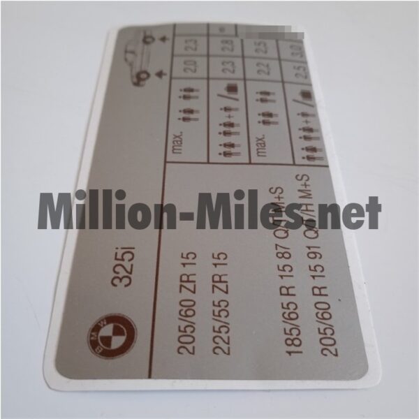 BMW E36 325i Tire Pressure #1666