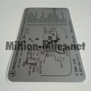 MB Emission Control W202 C36 AMG C280 US #1674