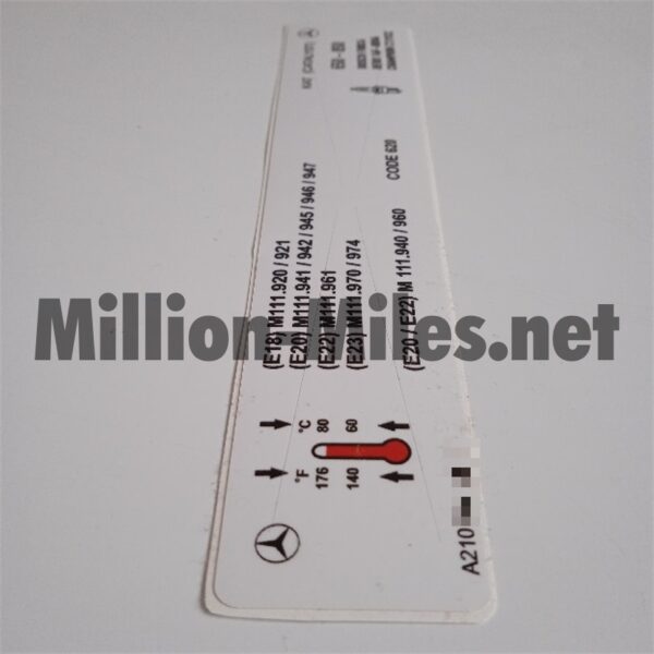 MB Engine Data M111 #1682