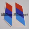 BMW E30 M3 Sport seats badge stickers (2pcs) #1685