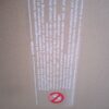 MB W221 S-class sun visor Airbag Warning #1686