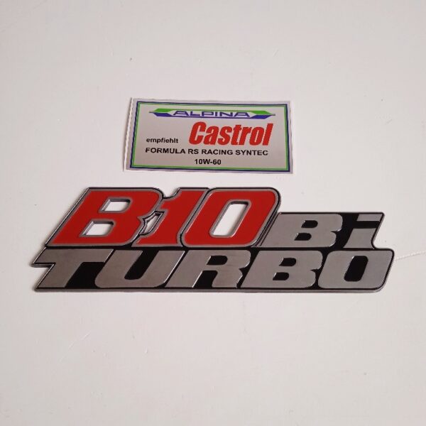 BMW Alpina E34 B10 BiTurbo metal boot emblem #1695