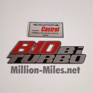 BMW Alpina E34 B10 BiTurbo metal boot emblem #1695