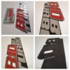 BMW Alpina E34 B10 BiTurbo metal boot emblem #1695