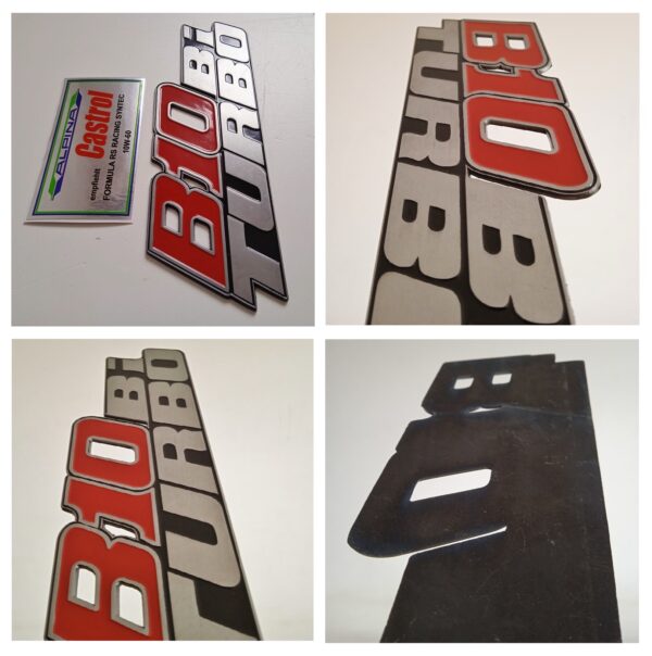 BMW Alpina E34 B10 BiTurbo metal boot emblem #1695