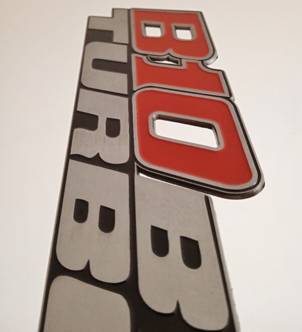 BMW Alpina E34 B10 BiTurbo metal boot emblem #1695