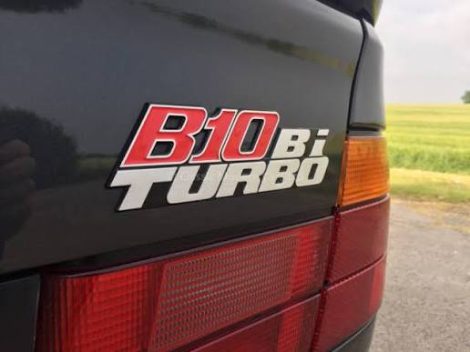 BMW Alpina E34 B10 BiTurbo metal boot emblem #1695