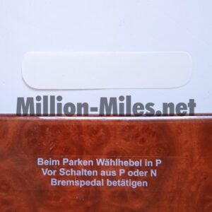 1702 MB Gearbox info Wood trim GER #1702
