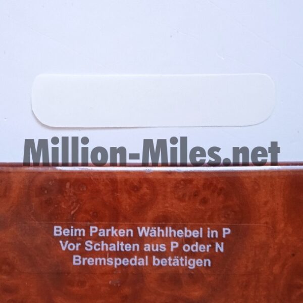 MB Gearbox info Wood trim GER #1702